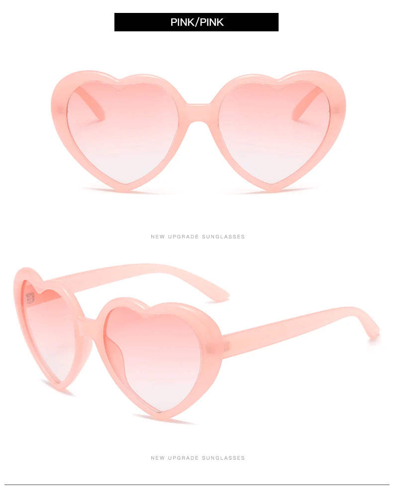 Polarized Heart-Shaped Sunglasses with UV Protection