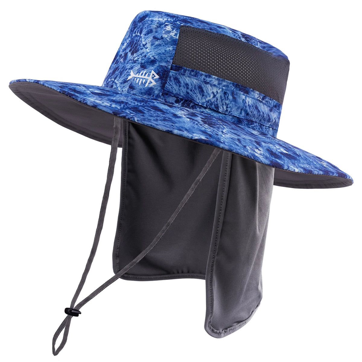 UPF 50+ Sun Protection Bucket Hat with Detachable Neck Flap