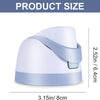 A light blue leakproof replacement lid for a water bottle, shown from the side with dimensions.