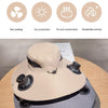 Solar-Powered Cooling Bucket Hat with USB Rechargeable Fan