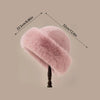 Women's Plush Fur-Trimmed Winter Hat with Ear Protection