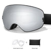 Outdoor Ski Goggles with Protective Case and Anti-Fog Lenses