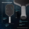 T700 Carbon Fiber Pickleball Paddle with Polymer Honeycomb Core