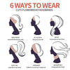 Six ways to wear cute flower boho headbands showing different hairstyles and usage contexts