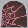 Y2K Spider Web Knit Beanie for Men and Women