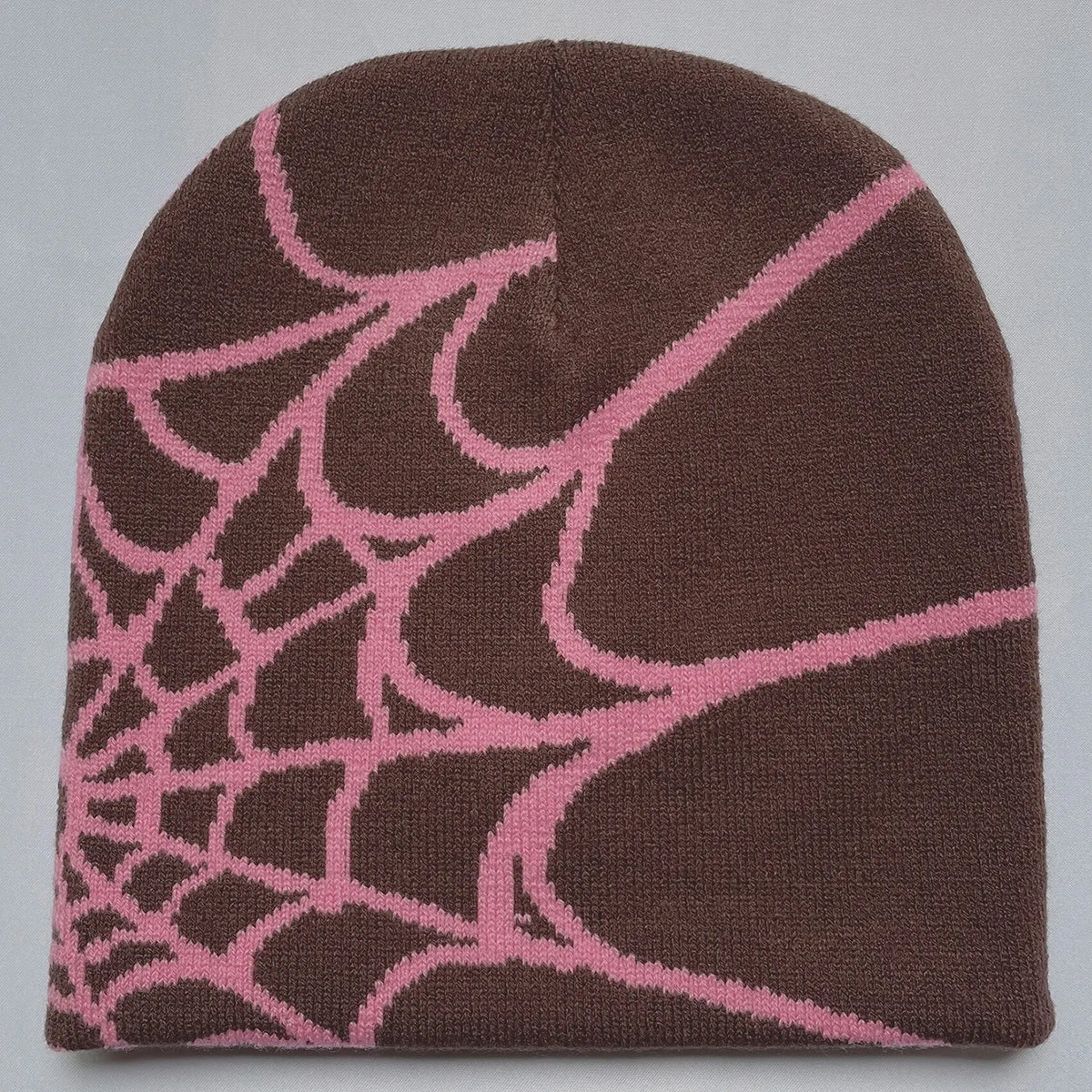 Y2K Spider Web Knit Beanie for Men and Women