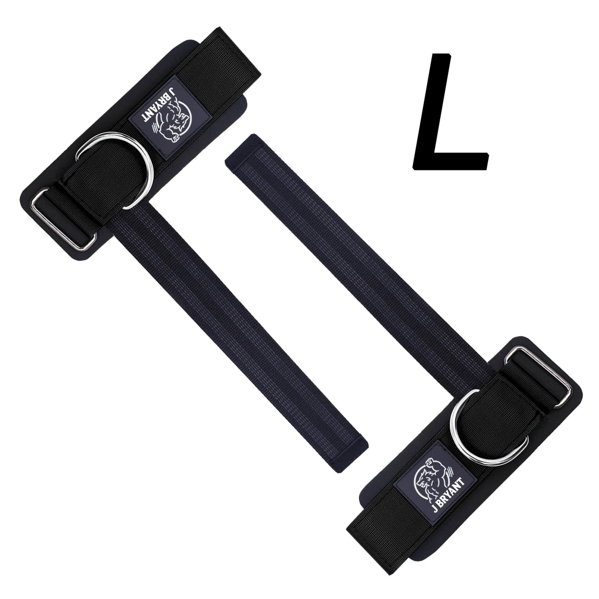 Adjustable Sliding D-Ring Wrist Cuffs for Gym Training