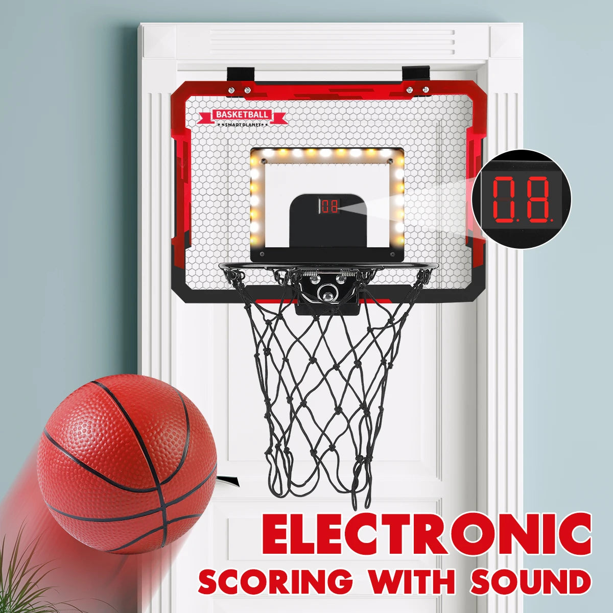 Mini Over-the-Door Basketball Hoop for Kids
