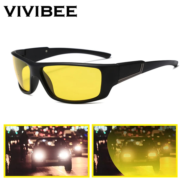 Polarized Night Driving Glasses with Yellow Tinted Lenses