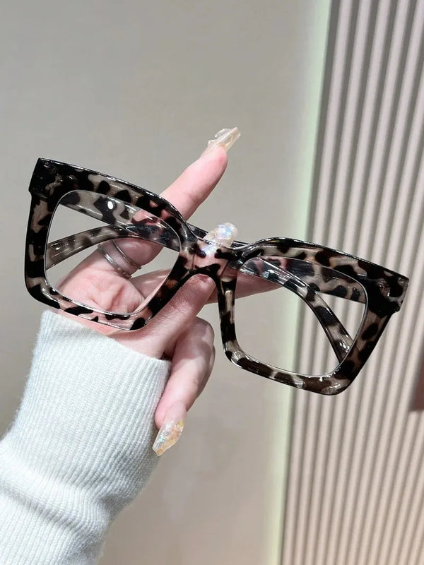 Square Anti-Blue Light Glasses with Clear Lenses