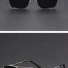 Square Metal Sunglasses with UV400 Protection