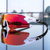 Polarized Sport Sunglasses with 3 Interchangeable Lenses