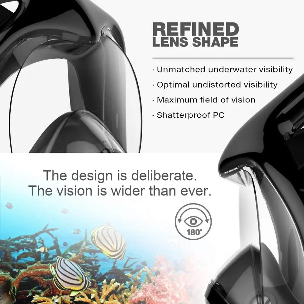 Full Face Snorkel Mask with Anti-Fog Window