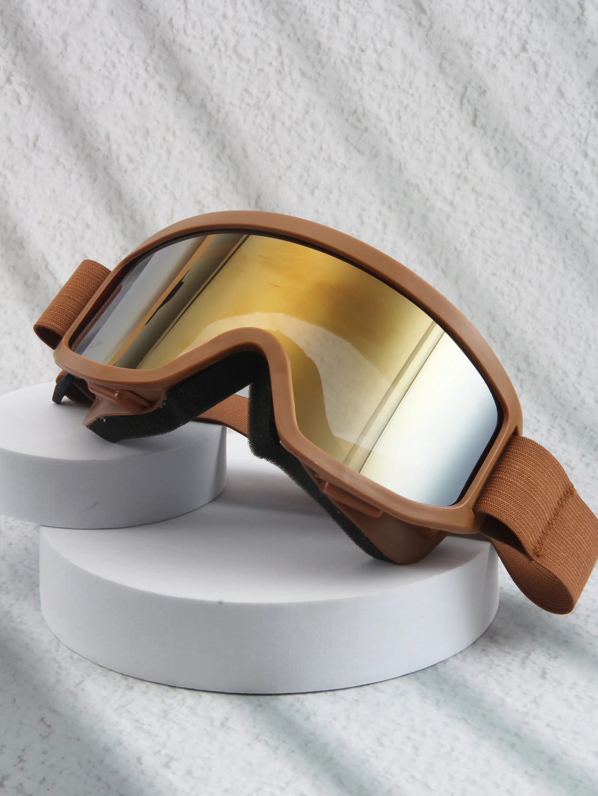 Large-Frame Ski and Snowboard Goggles with Windproof Padded Design