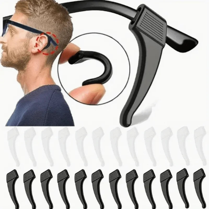 Silicone Anti-Slip Glasses Ear Hooks – Ergonomic Eyewear Grips