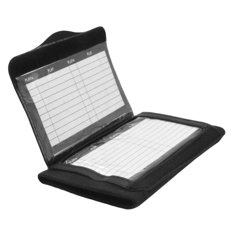 Black football training wrist guard and clipboard cover with grid lines inside