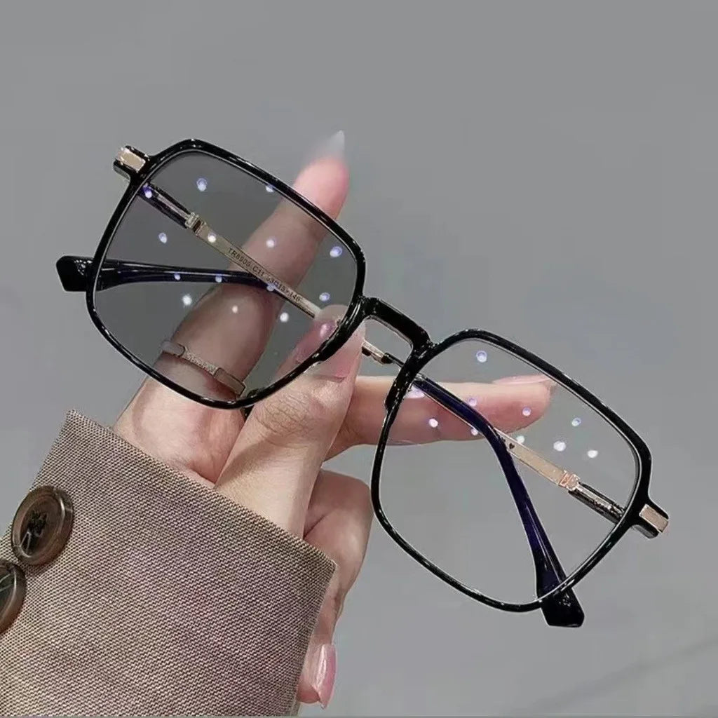 Photochromic Blue Light Blocking Glasses with Metal Frame