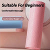 Pink hexagonal foam roller for massage and weight loss suitable for beginners