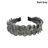 Dark grey braided hair accessory for bohemian style