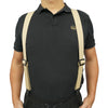 Airport-Friendly Y-Back Suspenders with Plastic Clips