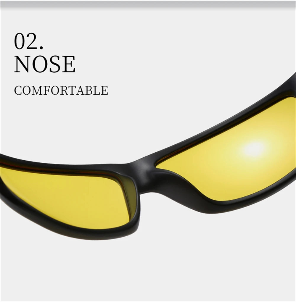Polarized Night Driving Glasses with Yellow Tinted Lenses