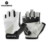 A pair of Rockbros breathable cycling gloves for mountain biking riding, shown against a white background.