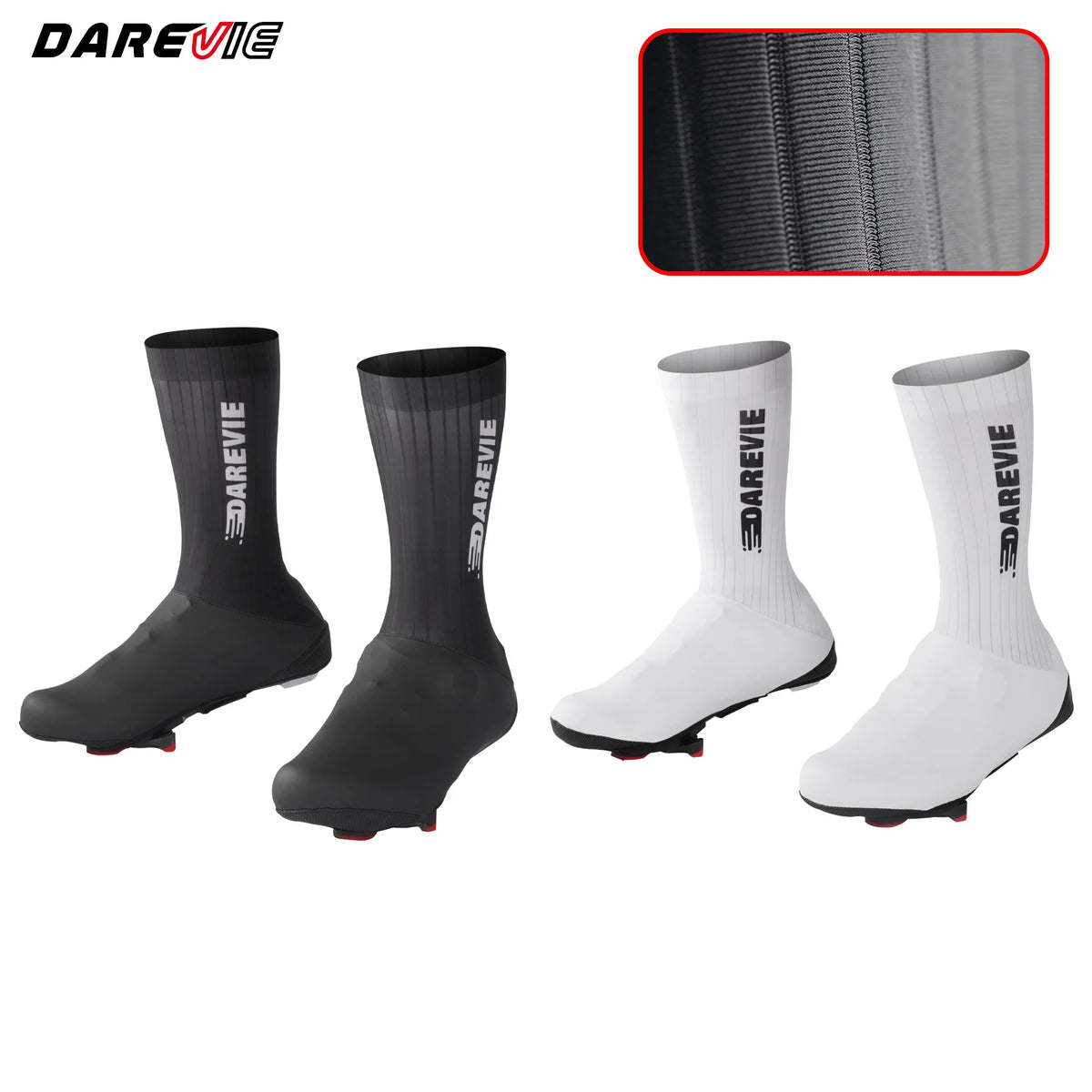 Aero Cycling Shoe Covers with Windproof, Water-Resistant Design