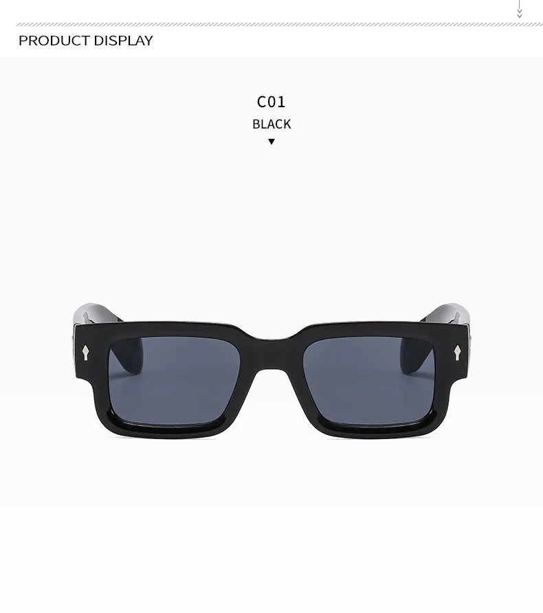 Black Rivet anti-light sunglasses displayed against a white background.