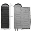 Envelope Cotton Sleeping Bag for 3-Season Camping