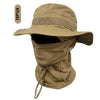 Camouflage Boonie Hat with Attached Face Mask