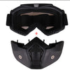 Protective Motorcycle Face Mask with Full-Face Goggles